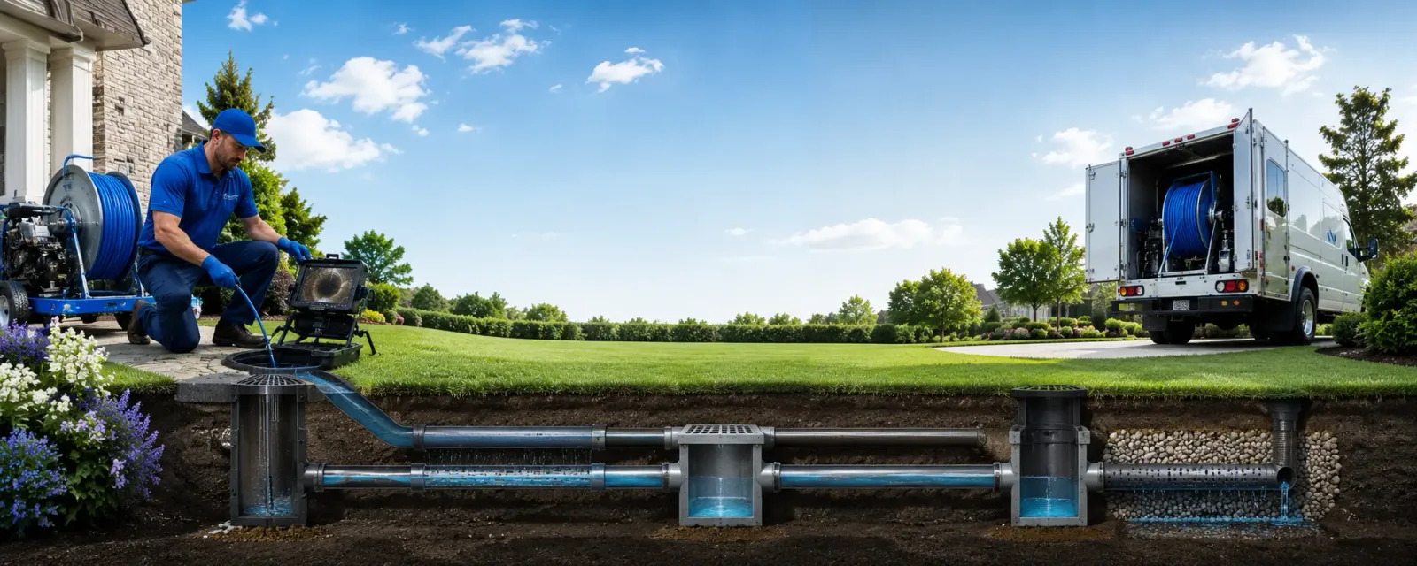 Outdoor drain cleaning information for Petersham, MA